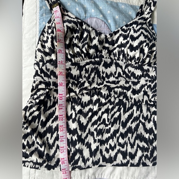 Knix Womens Tankini Swim Suit Top Summer Beach Safari Adjustable Swimwear Medium - Picture 9 of 10